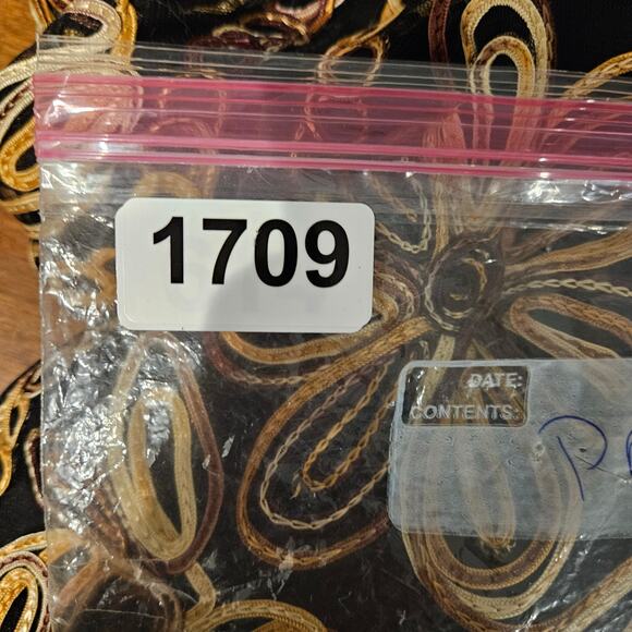 Anu by Natural Blazer Womens Medium Floral Embroidered Open Shacket Black Cream - Picture 13 of 14